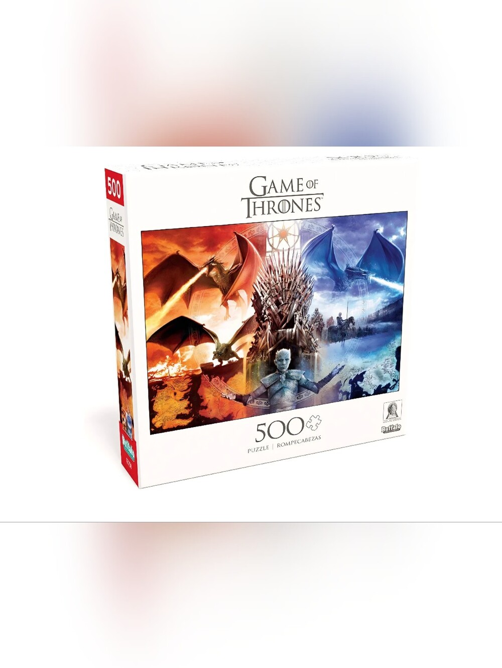 NEW Buffalo Games Game of Thrones Fire and Ice 500 Piece Jigsaw Puzzle Red Blue